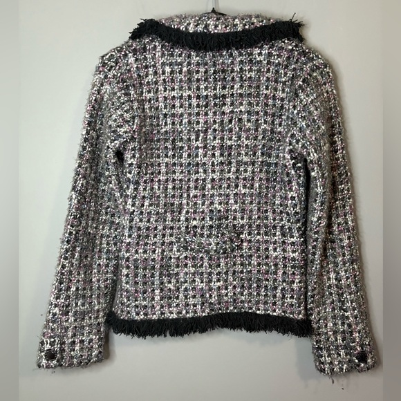 Fenn Wright Manson Tweed Jacket S | Fringe Trim Wool Blend Blazer - Picture 6 of 7